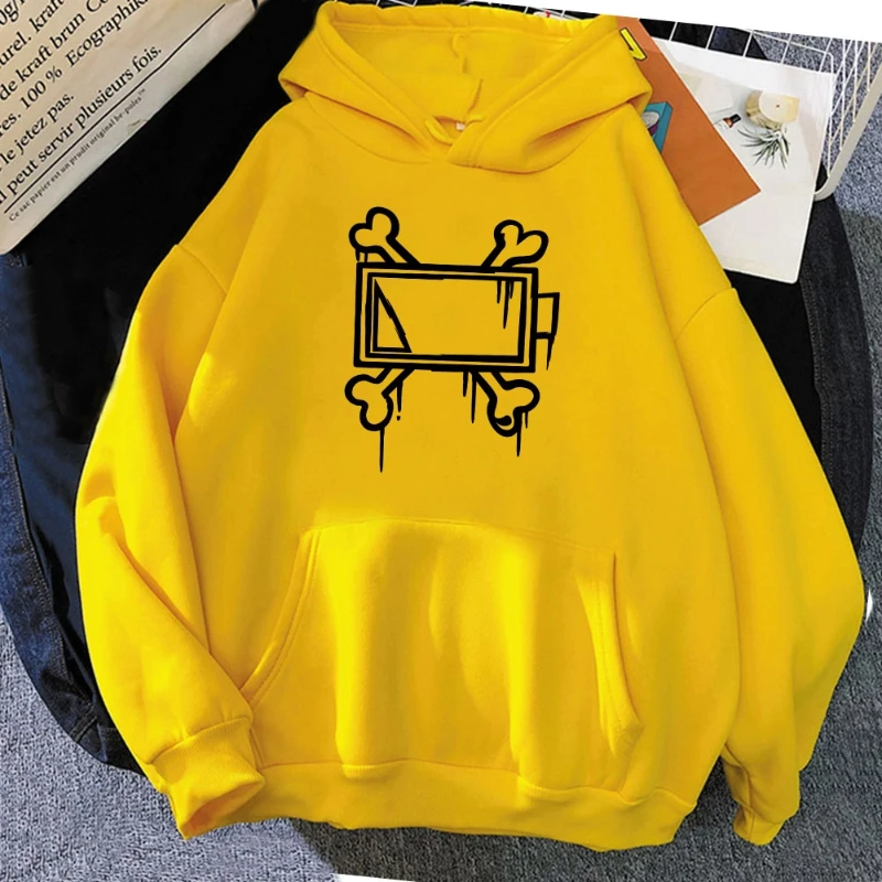 Mord Drohnen Horror Komödie Animation Hoodies Anime Grafik Druck Sweatshirts Moletom Feminino Winter Mit Kapuze Pullover Weibliche