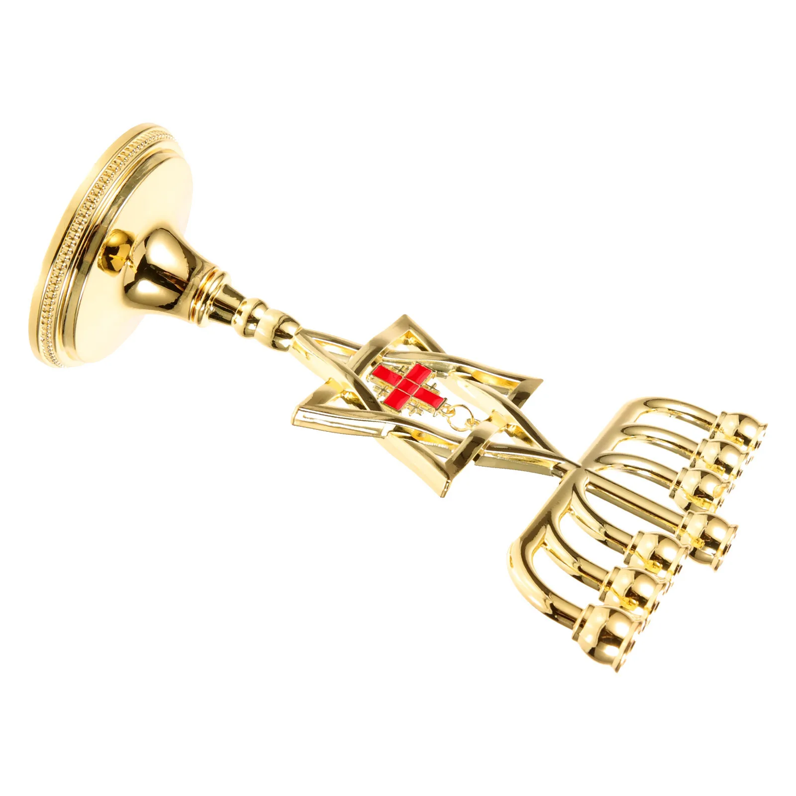 

7-Branch Metal Holder Vintage Candelabrum Decorative Menorah for Chanukah Dining Table Ornaments 7 Branch Stand
