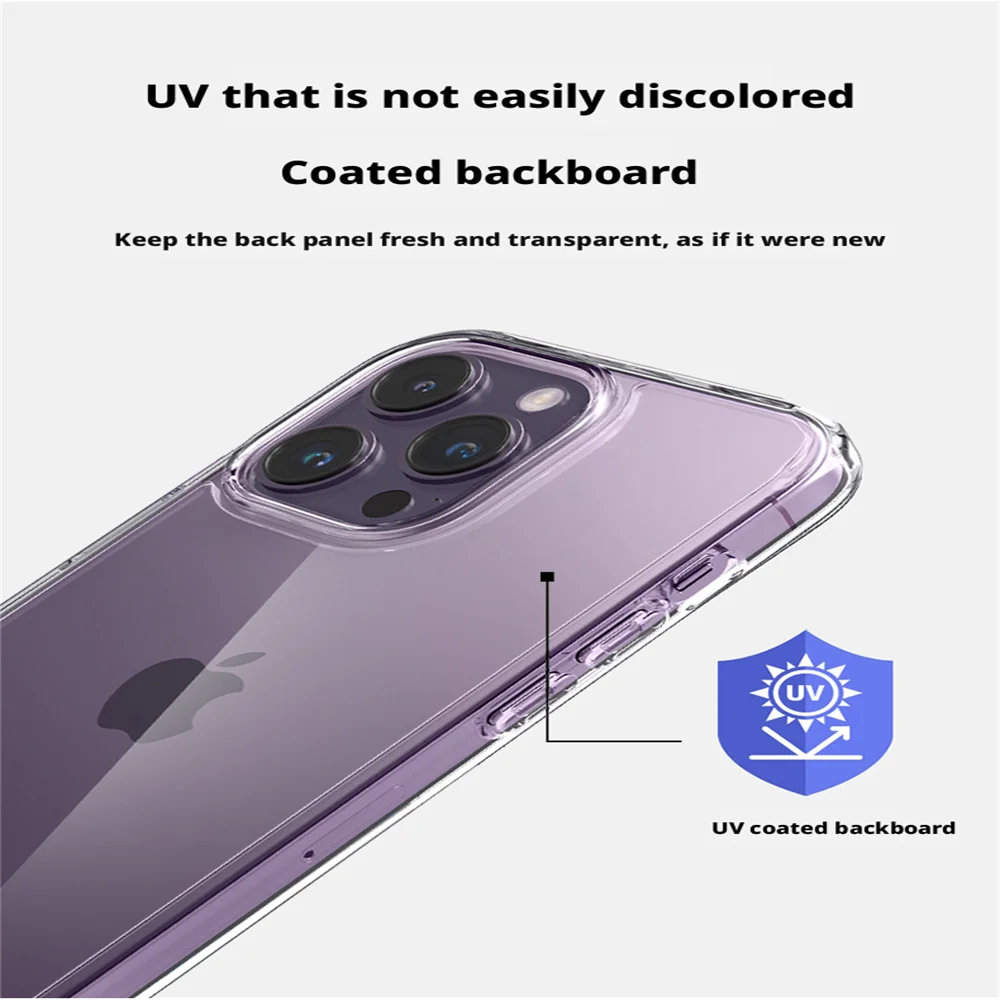 Spigen Ultra Hybrid Nicht Vergilbende Transparente Hülle für iPhone 18 17 16 Plus 15 14 13 12 Pro Max Stoßfeste Durchsichtige Schutzhülle – Detail 4