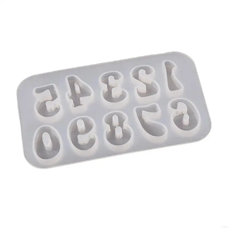 Anting -anting gantungan gantung resin k3kd diy nomor alfabet casting cetakan perhiasan membuat alat untuk membuat ornamen