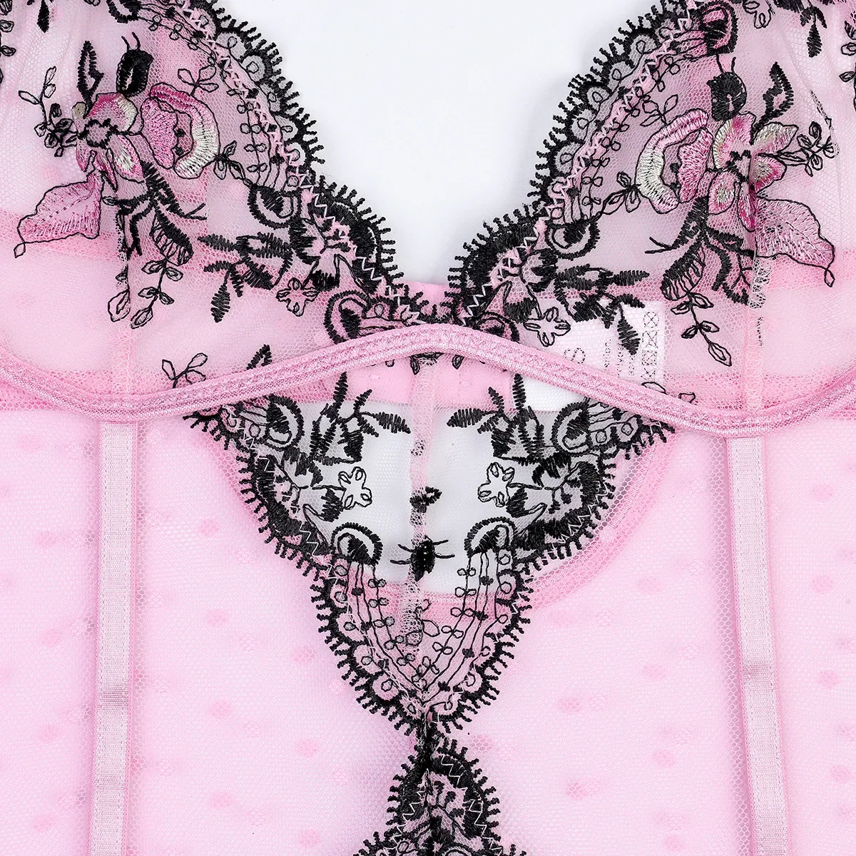 Bodysuit Lingerie Tipis Berenda Set Eksotis Tembus Pandang Seksi Wanita Pakaian Dalam Perspektif Elegan Baju Monyet Pakaian Eksotis