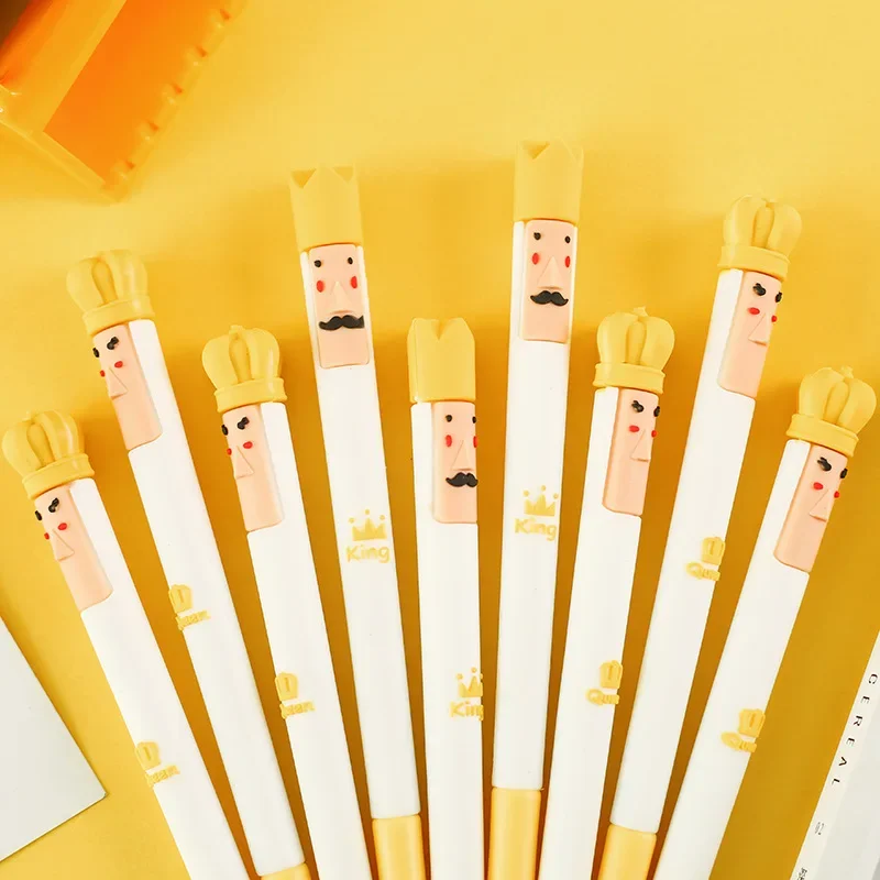 

40PCS New Korean Cartoon Gel Pen Cute Student Write Office Signature Pen Black 0.5mm Water Pen Stationery Gel Pens