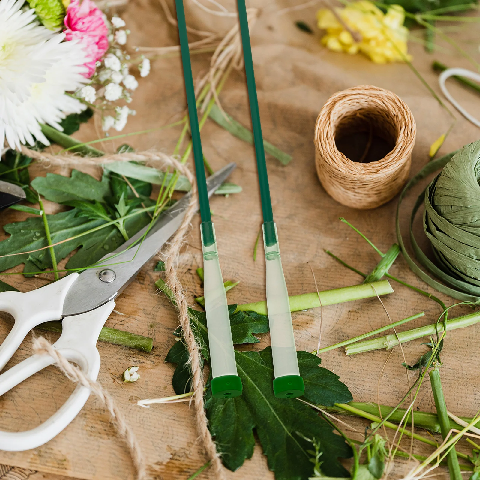 

5pcs Plastic Flower Storage Pipes Floral Water Tubes Cap for Arrangement Reusable Nutritional Hose Artificial Flowers Decor