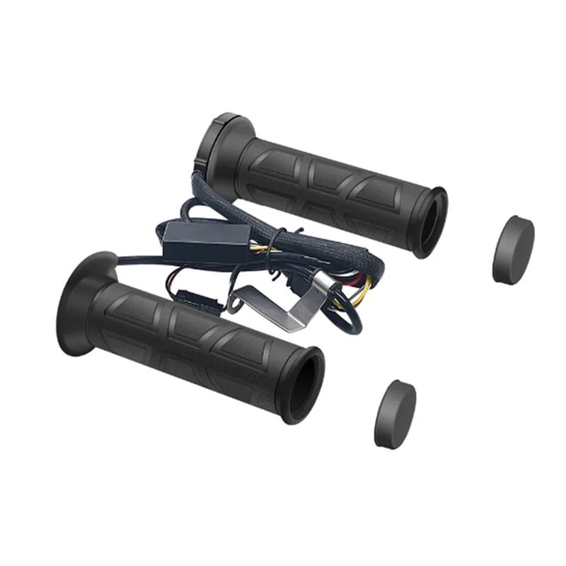 الحصري للدراجات النارية اليد ساخنة القبضات ATV تدفئة مصبوب القبضات الأسود النتريل المطاط قابل للتعديل درجة الحرارة ساخنة قبضة مقبض