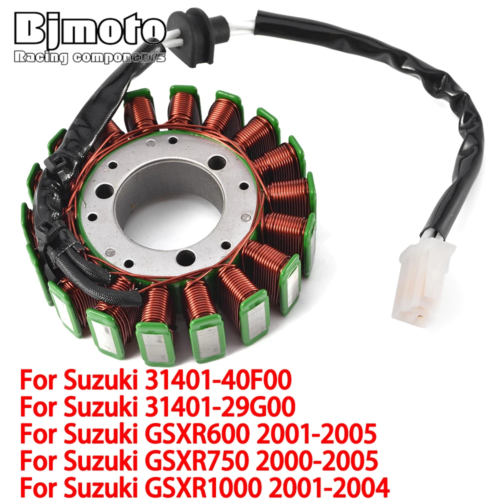 

GSXR750 Stator Coil For Suzuki GSXR600 GSXR750 GSXR1000 GSX-R600 GSXR-750 GSX-R1000 2004 2005 2001-2003 31401-40F00 31401-29G00