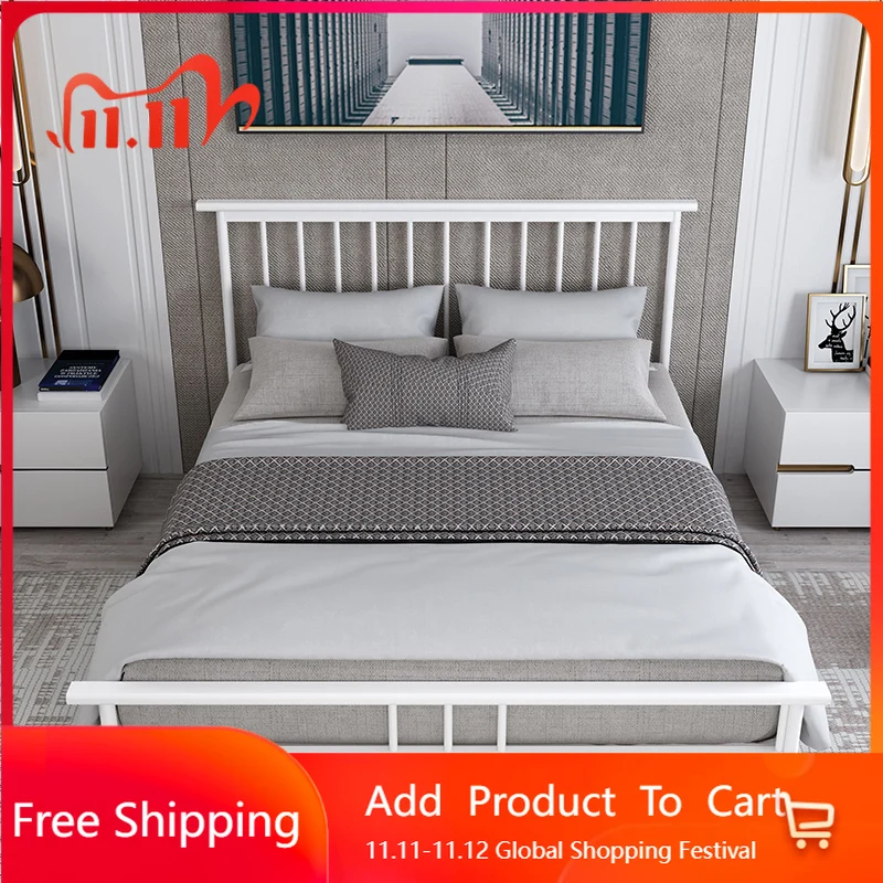 

Кровать Regale Iron Aesthetics, двуспальная скандинавская уникальная удобная качественная кровать, модный свадебный светильник, эргономичная модная мебель Cama