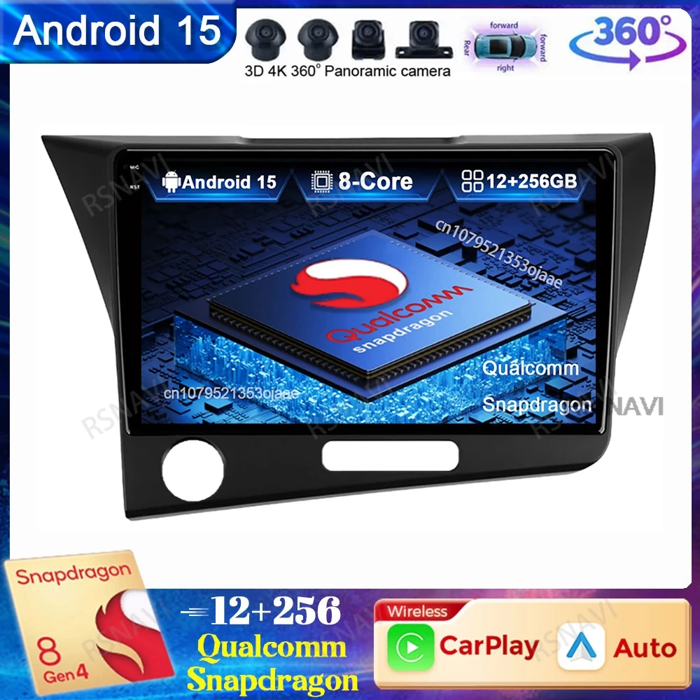 

Android 15 Car Radio For Honda CR-Z 1 CRZ LHD RHD 2010 - 2016 DVD 4G LTE Wireless Carplay Auto Viedo Player Qualcomm Head Unit