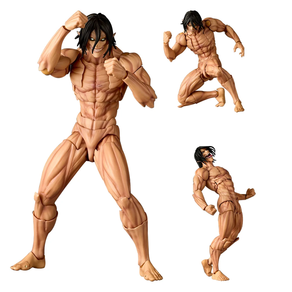 

Anime Titan figure Eren Jaeger action figure Giant Eren Jaeger figurine Doll replaceable accessories Model Toys Statue Gift 16cm