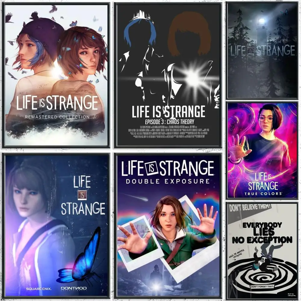 Indie Game Life Is Strange Poster HD Waterproof Self-Adhesive Wall Art – Multi-Scene Use, Top Gift Pick