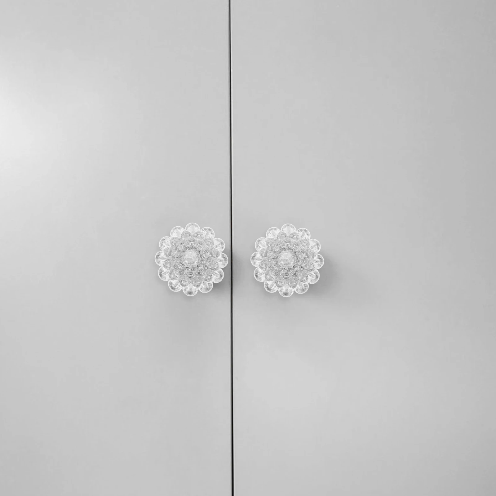 

10Pcs Clear Crystal Acrylic Drawer Pulls Single Hole Decorative Cabinet Handles for Dresser Kitchen Bathroom Modern Vintage Boho