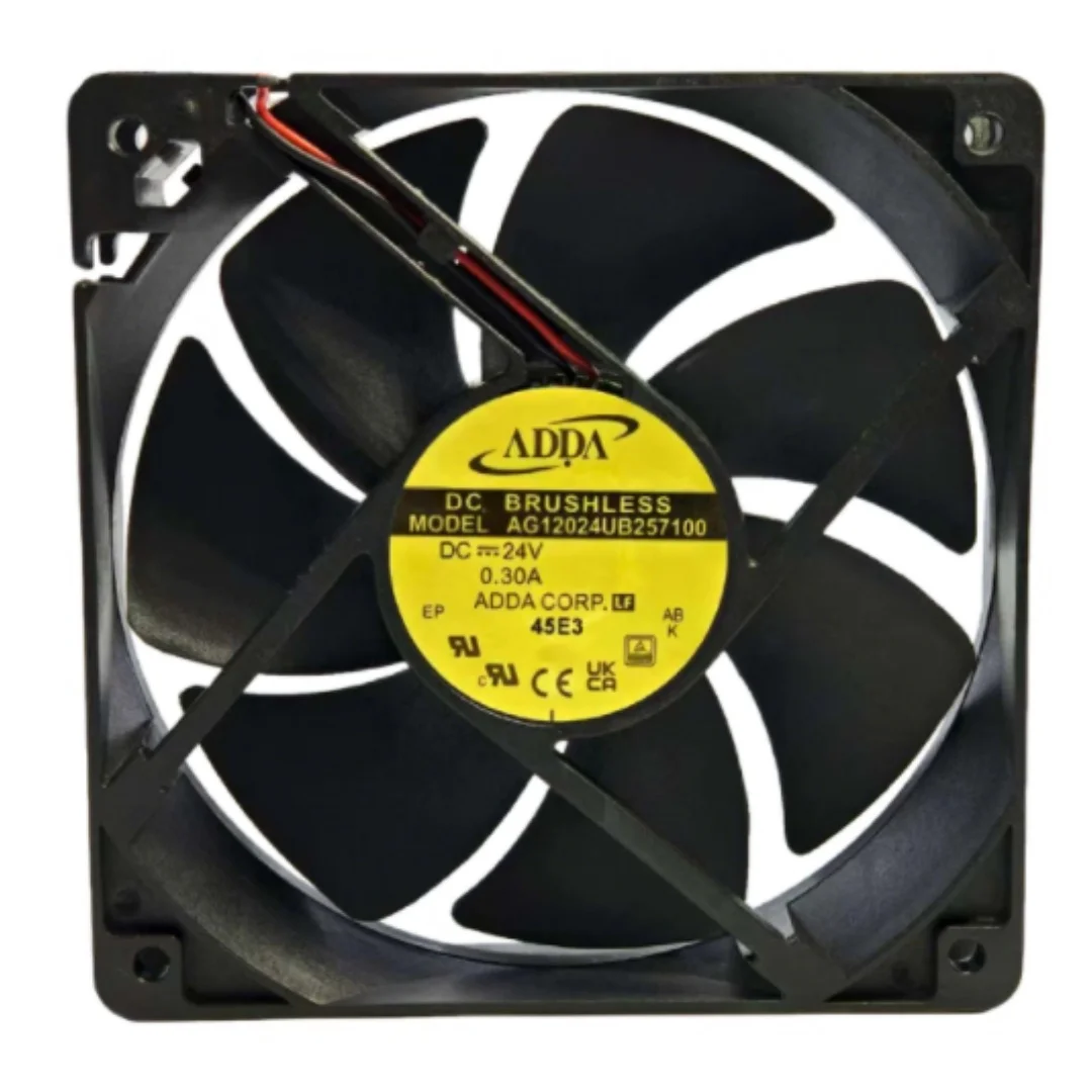 

ADDA AG12024UB257100 DC 24V 0.30A 120x120x25mm 2-Wire Server Cooling Fan