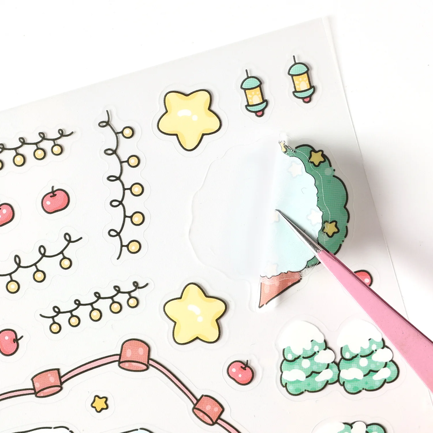 Christmas DIY Creative Sticker Landscaping Sticker, Sticker 3d Three-dimensional Student's Sticker Stationery