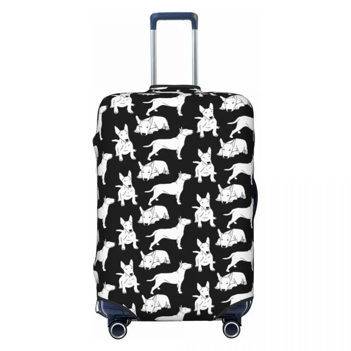 

Custom Bull Terrier Dog Pattern Luggage Cover Fashion Animal Suitcase Protector Covers Suit For 18-32 inch