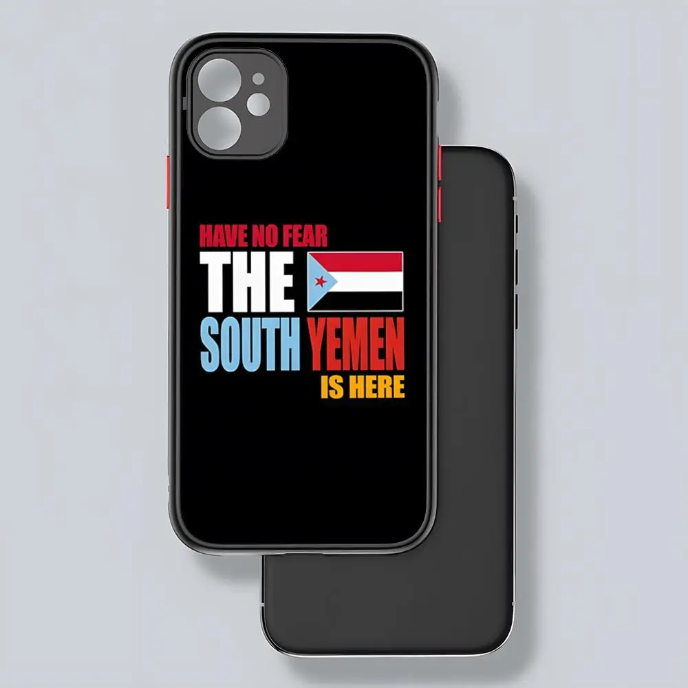 Yemen Country Flag Phone Case Matte Transparent Back For iPhone 15 14 13 12 11 Pro Max X XR XS 8 SE Mini Plus Cover