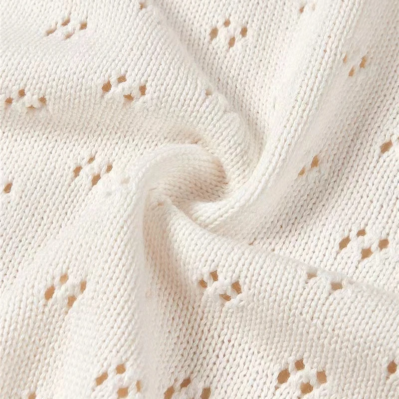 Knit Baby Blanket Newborn Infant Swaddle Wrap Boy Girl Cotton Soft Crib Quilt Stroller Sleep Cover Swaddling Receiving Blankets