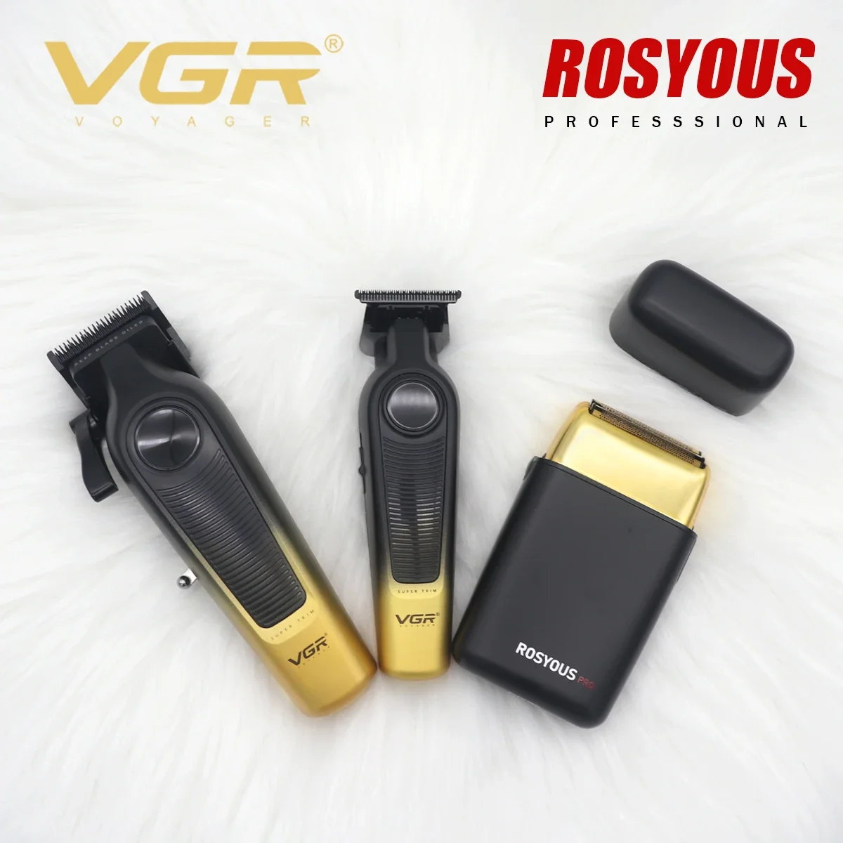 

VGR Professional Barber Cordless Clippers Electric Hair Cut Machine Kit DLC Blade Hair Trimmer for Men V-996 V-196 RS620