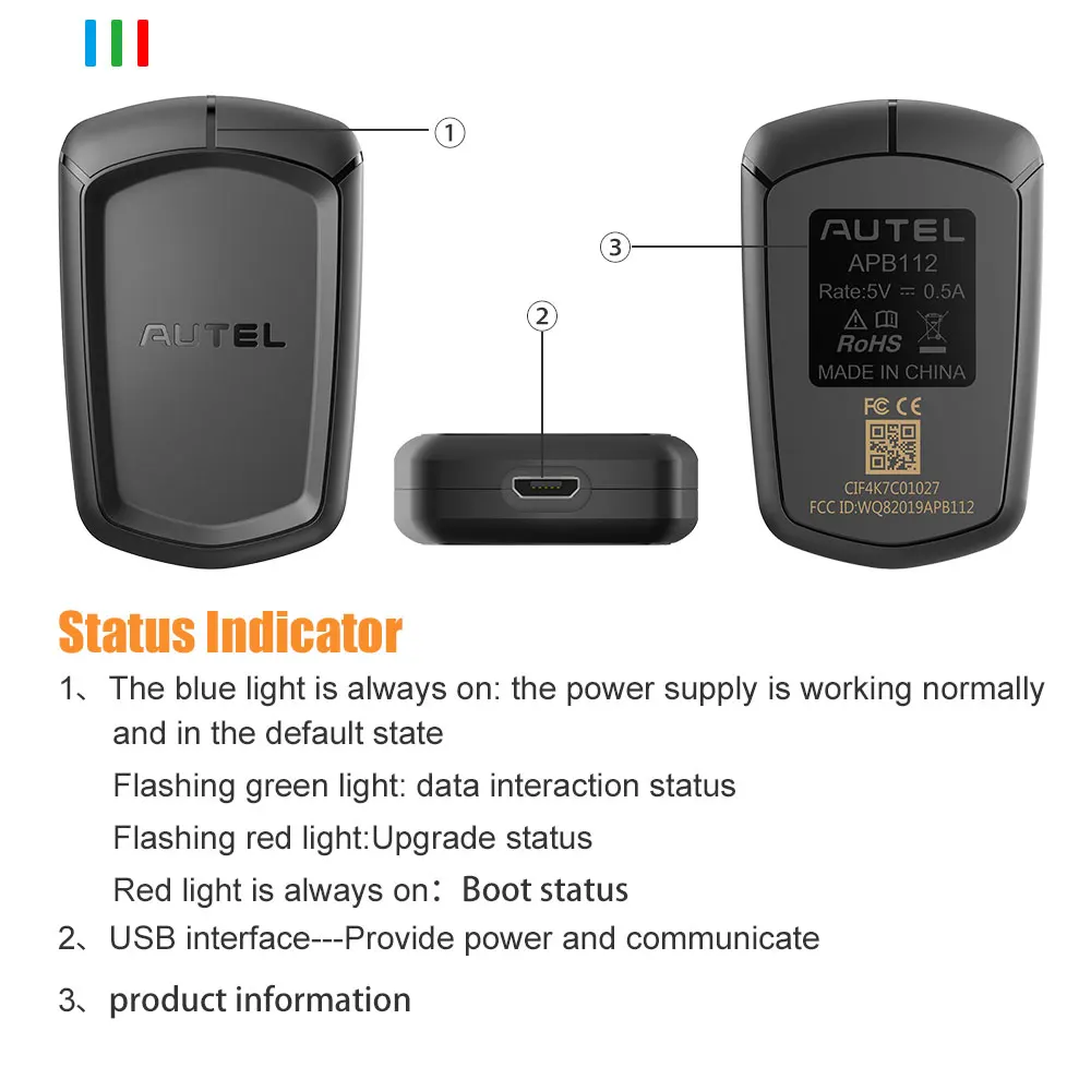 Picture 7: AUTEL APB112 Smart Key Simulator Works for MaxiIM IM608 Pro/ IM508/XP400