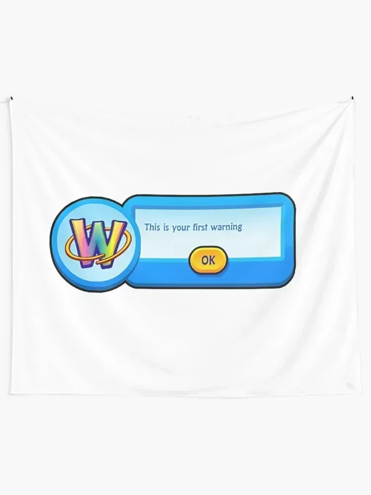 Webkinz Warning Tapestry Wall Decorations Room Aesthetic Tapestry