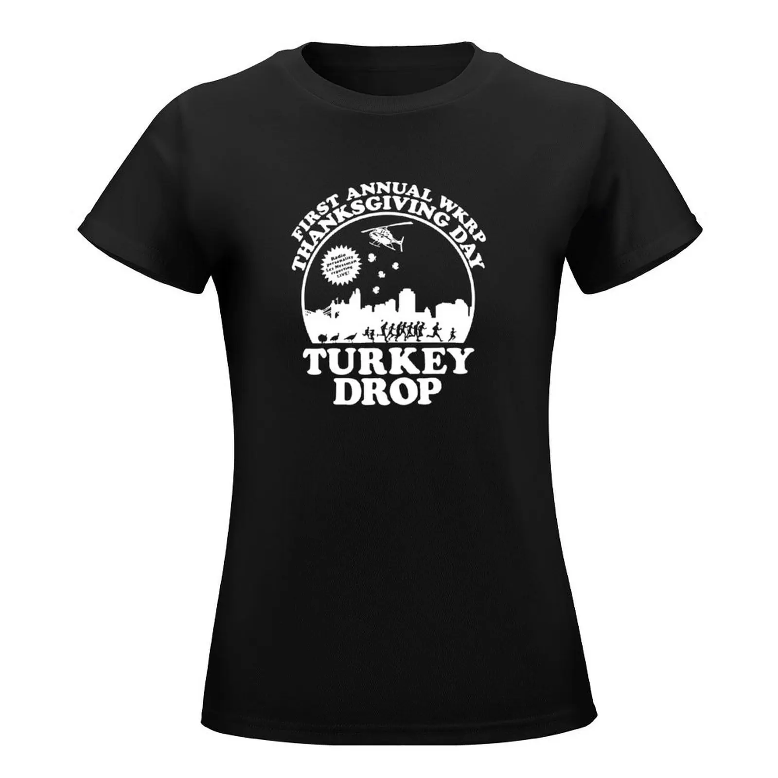 First Annual WKRP Thanksgiving Day - Turkey Drop T-Shirt oversized graphics aesthetic clothes T-shirts for Women