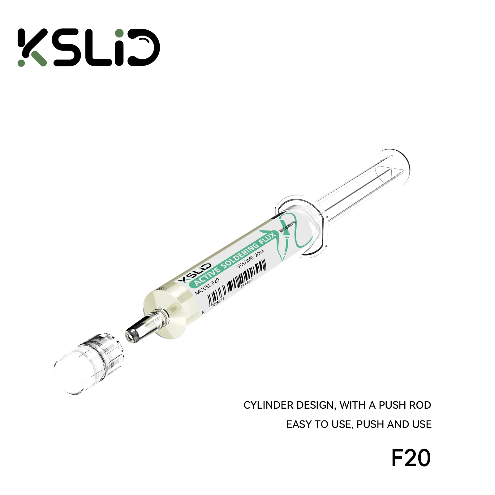 KSLID F20 10CC جودة عالية خالية من الرصاص/خالية من الهالوجين/بدون رائحة/لا تنظيف لحام تدفق للهاتف LED بغا لحام مصلحة الارصاد الجوية PGA PCB إصلاح