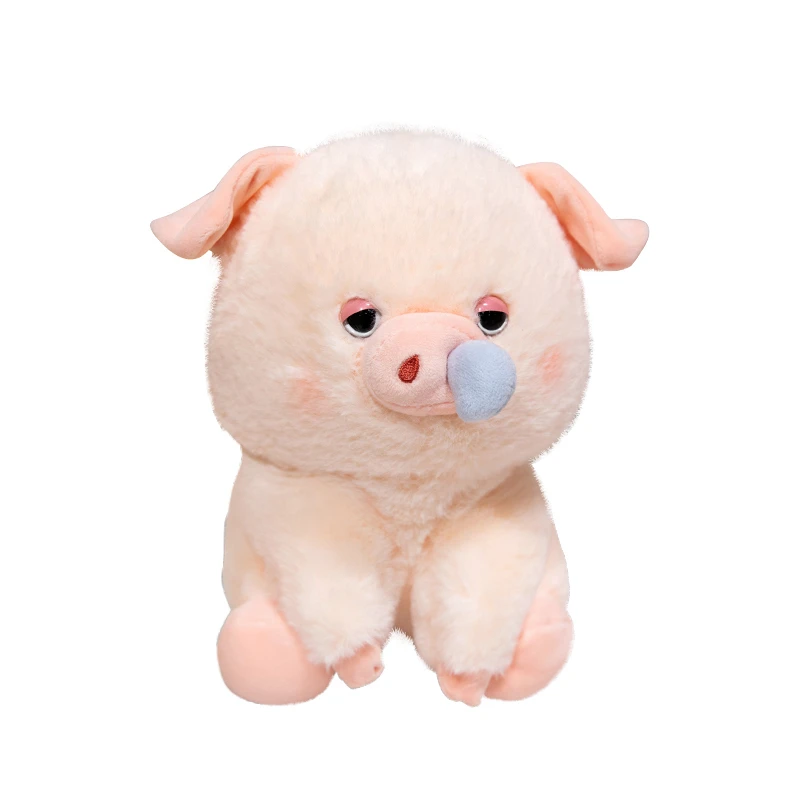 Kawaii Pig Plush Simulation Animals With Stretchable Nasal Mucus Cute Piggy Fluffty Soft Stuffed Plush Doll Kid Gift