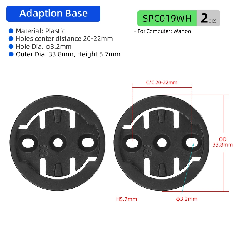 2 teil/satz Computer Mount Basis für Garmin/Magene/Bryton/Wahoo Passt Radar RTL515/Magane L508 /Bryton R300L Zyklus Ersatz Einsätze