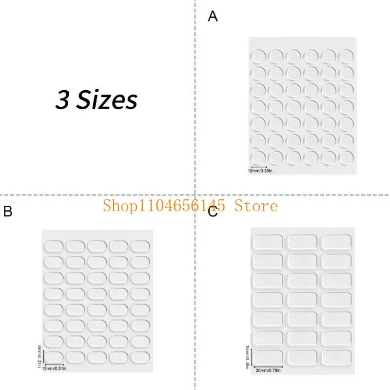 5asd Clear AntiVibration Sticky Pad Car Interior Decors Mounting Sticker Secure Collectibles During Commutes Easy Peels