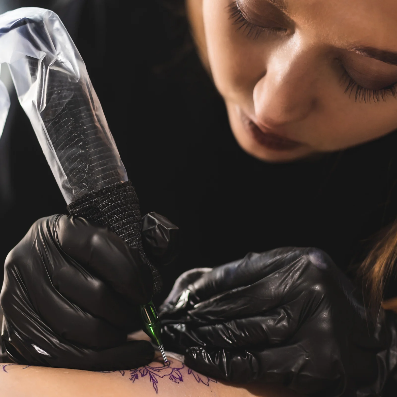 20 قطعة من الأساسية لقلم القلم النوى الأرجواني لعلامة الجلد Microblading نصائح نقطة دقيقة آمنة لا الميثانيال