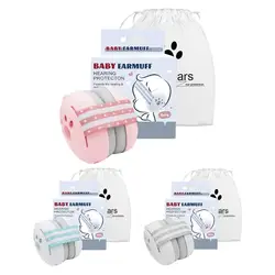 Infant Ear Sound Proof Muffs Noise Cancelling Soft Padded Design Baby Ear Protection Headphones With Elastic Headband supplies