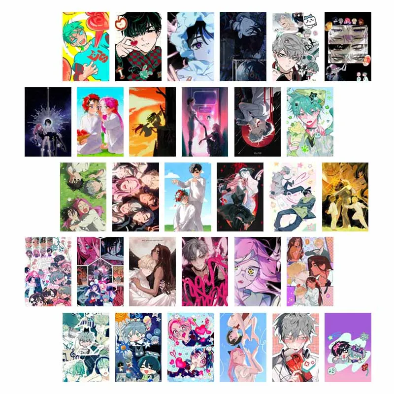 

10/30pcs Anime Alien Stage Postcards Cartoon Role Till Ivan Sua Mizi Poster Room Decoration Mural Dorm Decor Wall Collage Kit