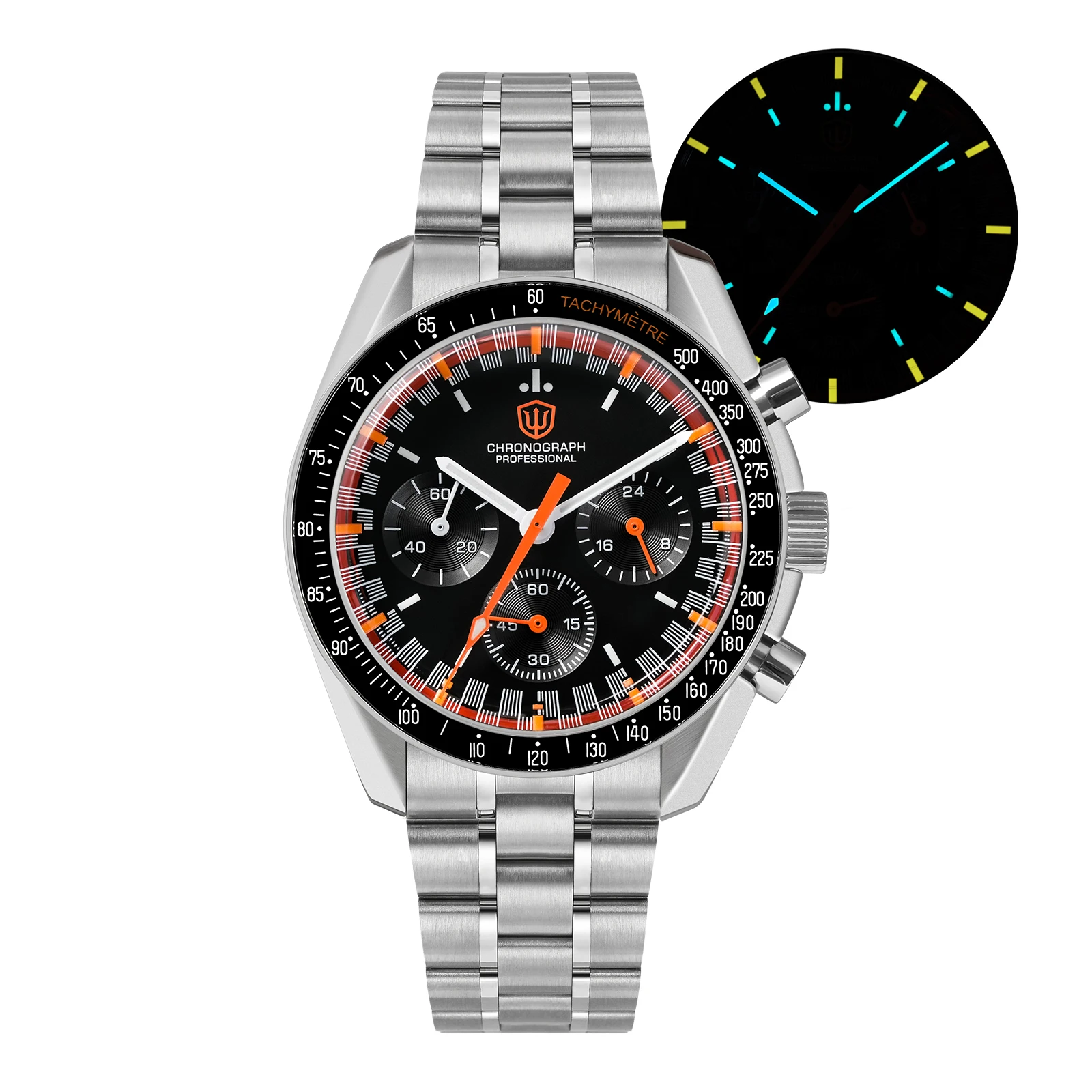 Watchdives WD1863 Quartz Watch VK63 Chronograph Movement Bubble