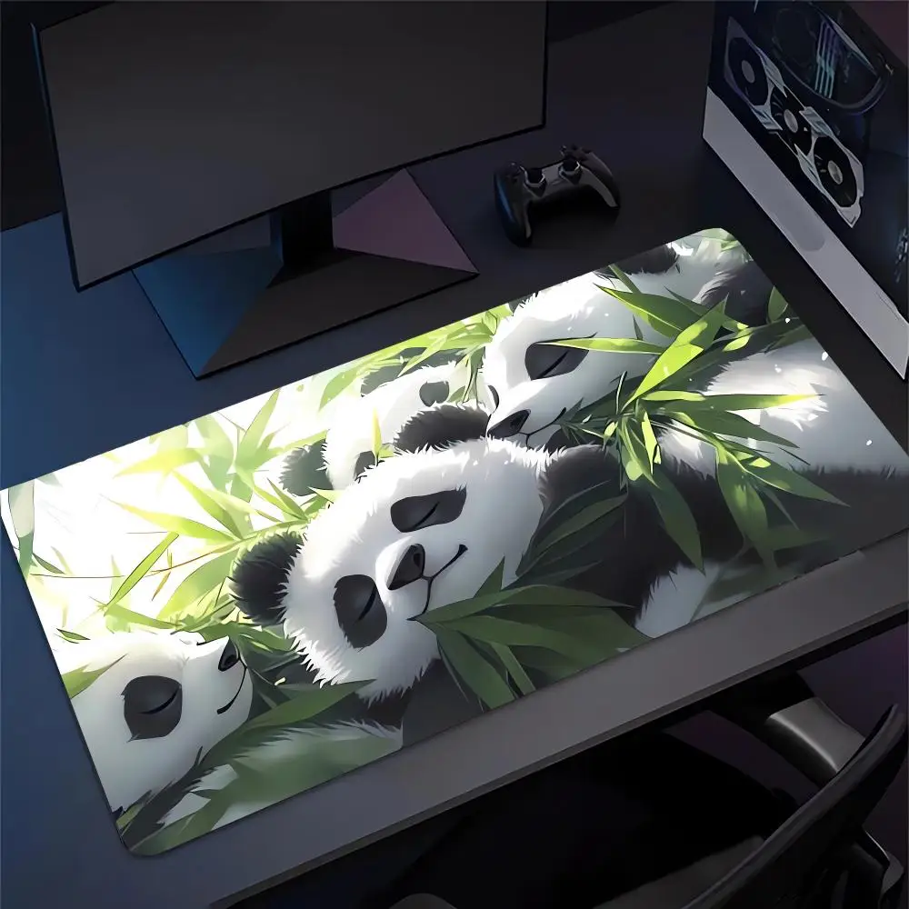 

Коврик для мыши Kawaii Anime Panda, большой коврик для компьютера, офиса, игр, XXL, для игровой клавиатуры, с милыми животными, 900x400 мм