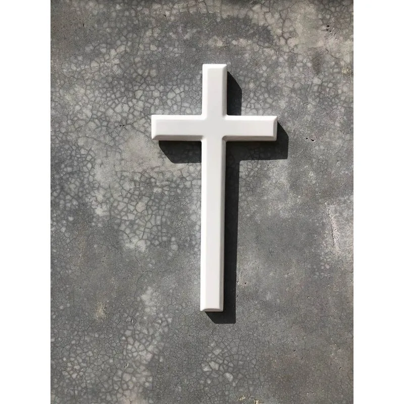 Wandkreuz aus Holz für Heimdekoration, Holzkreuze für die Wand, christliches Wandkreuz, dekoratives Wandkreuz, weißes Jesus Christus, Kirche – Detail 6