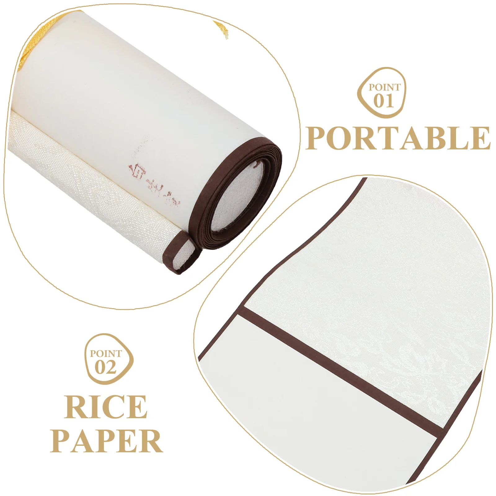 

1 Roll Blank Calligraphy Scroll Rice Paper For Chinese Painting Writing Art Wall Decoration Portable Drawing Scroll Supply