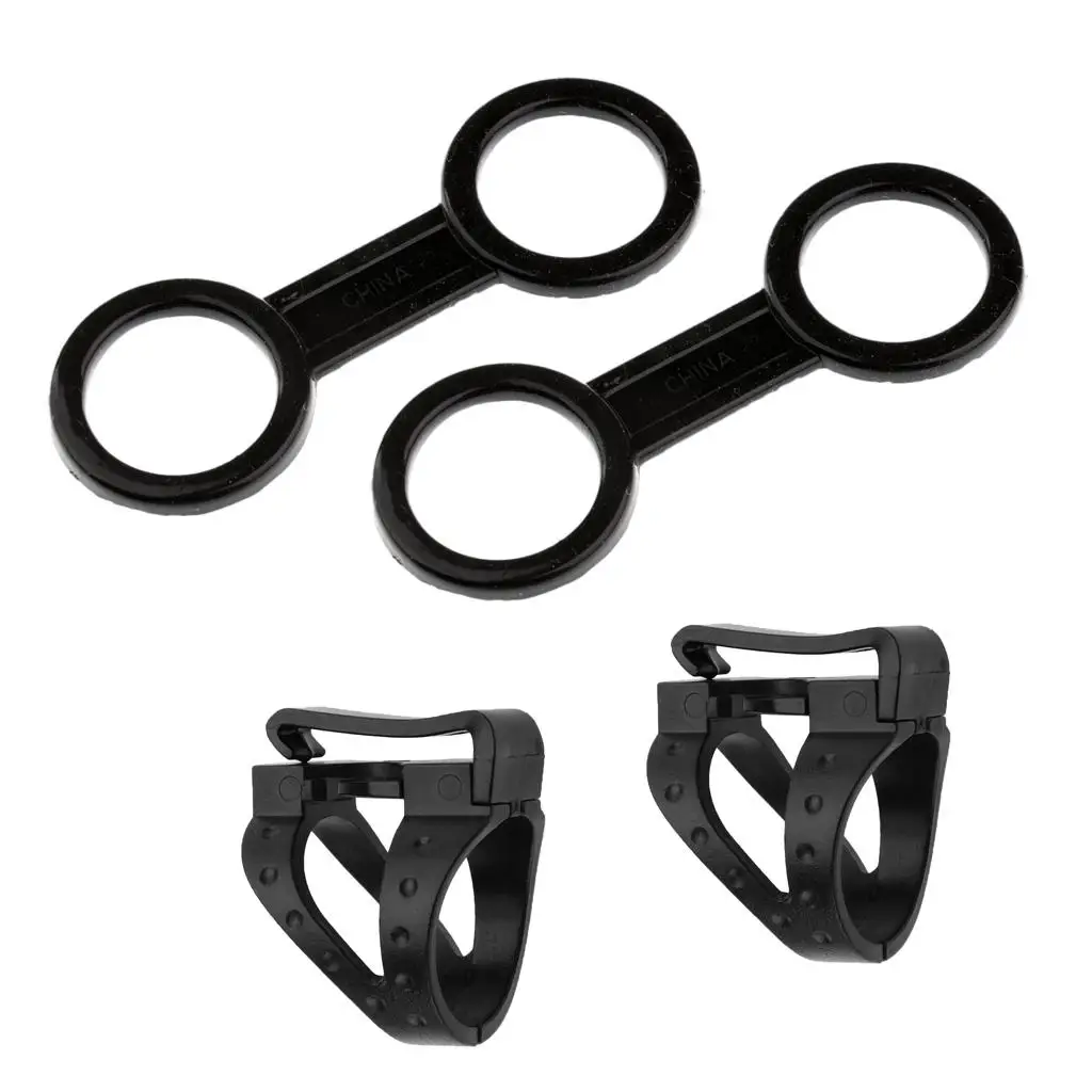 Pack of 4 Scuba Diving Dive Snorkeling Snorkel Mask Keeper Clip Retainer