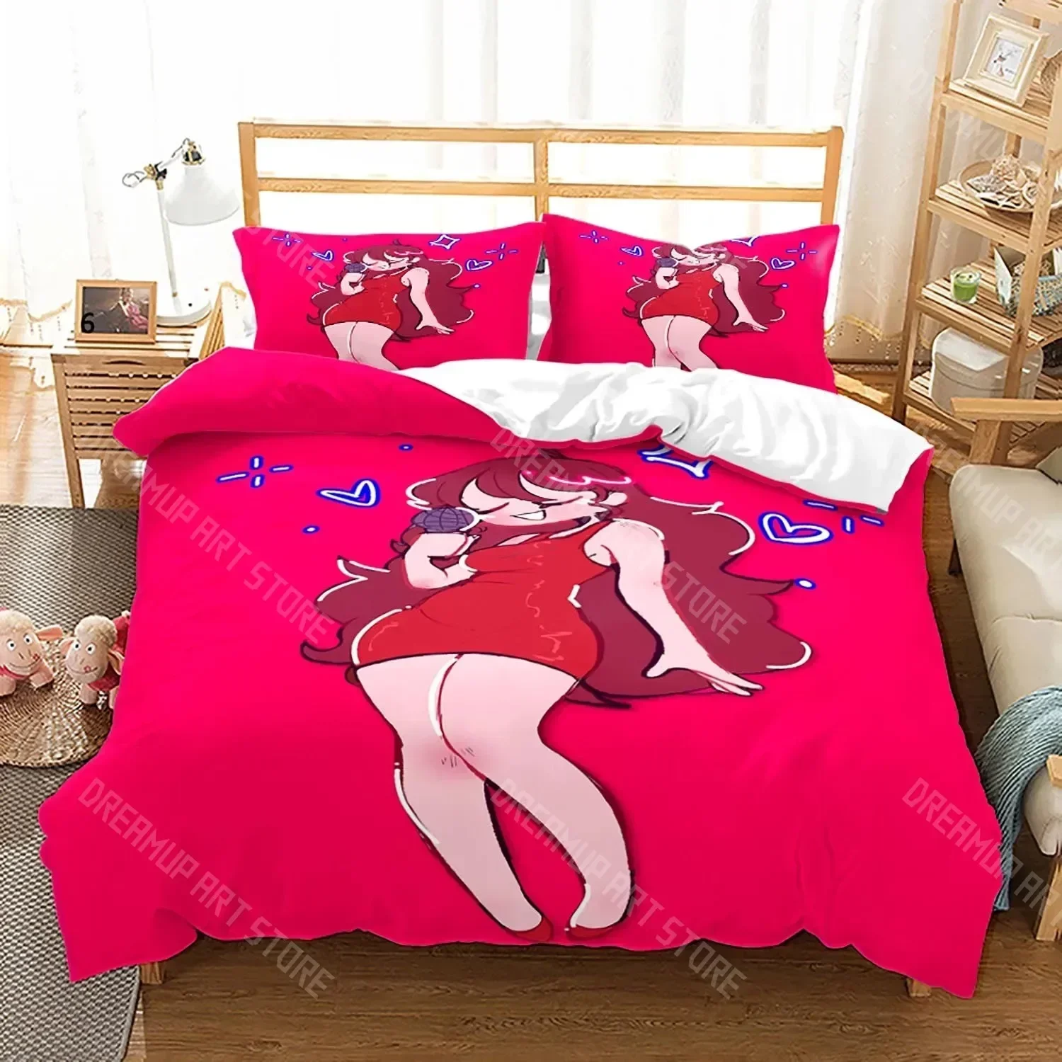 2026 3D Friday Night Funkin Bedding Set Single Twin Full Queen King Size Friday Night Funkin Bed Set Children Kid Bedroom Duvet