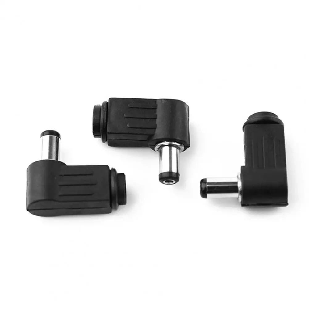Power Adapter Set Cctv Camera Power Adapter 5pcs Dc Power Adapter Coupler 90 Degree Angle 5.5mm X 2.5mm Male to 5.5mm for Laptop