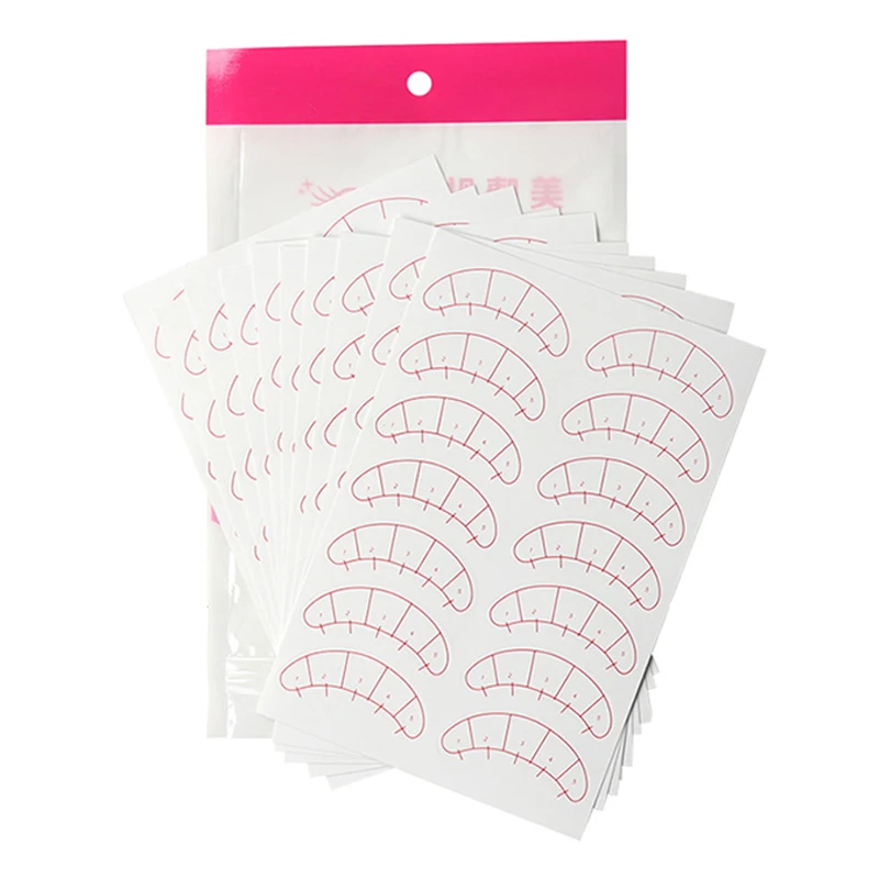 70 Pairs Lash Mapping Stickers Under Eye Positioning Tips Sticker for Eyelashes Extension Practice Eye Pads Paper Patches