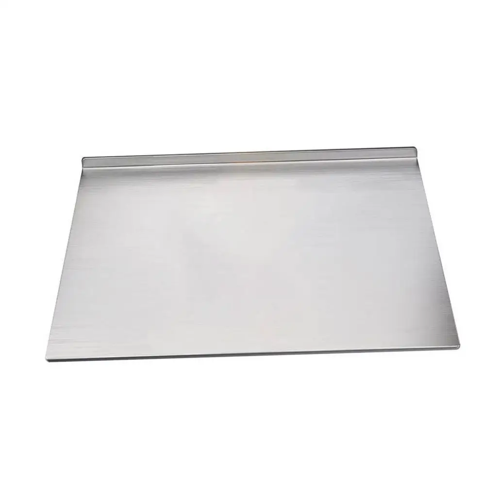 Stainless Steel Cutting Board Stable Practical Sturdy Non Slip Pastry Board for Cutting Vegetables Fruits Meats Restaurant Cafe