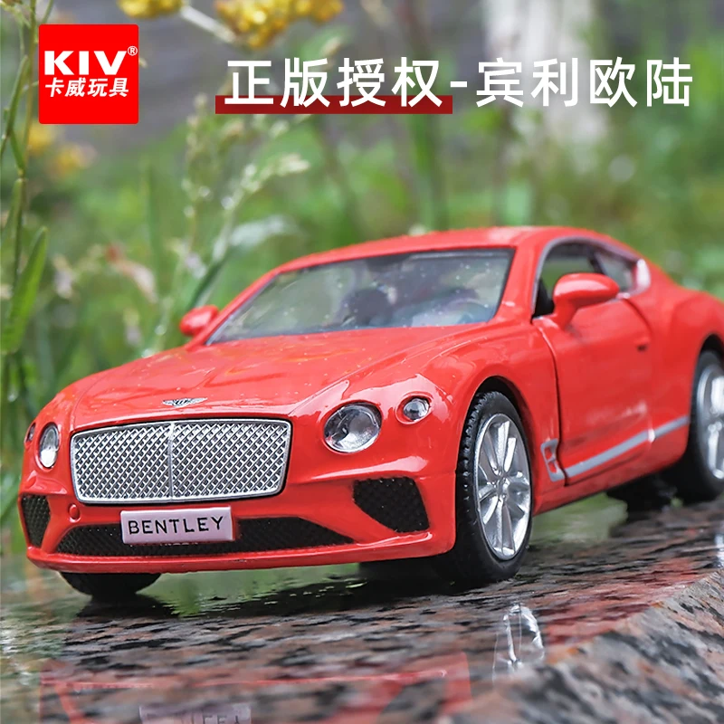 

Kawei 1/36 Bentley Continental GT simulation alloy car model little boy toy birthday gift collection ornament
