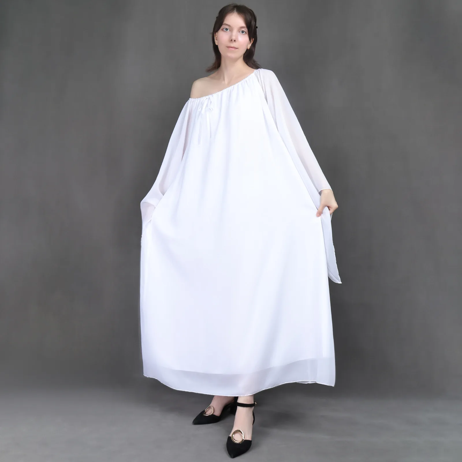 أزياء بادمي أميدالا التأثيرية لشخصية الفيلم فستان أبيض للهالوين ملابس تنكرية للحفلات للنساء البالغات