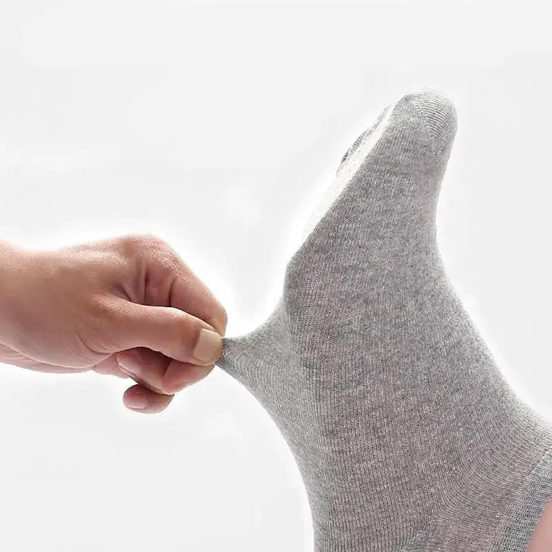 10pairs Men Ankle Socks Solid Color Black White Gray Invisible Breathable Sports Socks Women Short Socks Unisex Sox