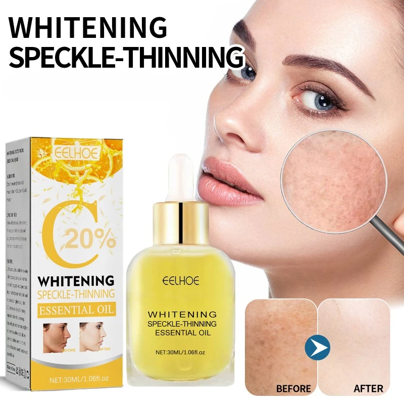 Freckle Whitening Facial Serum Fade Dark Spots Removal fine lines Melanin moisturizing brighten Beauty Face Skin Care Essence