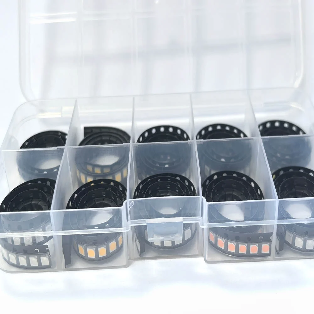 500Pcs 3528 1210 SMD LED 10Colors x 50Pcs Red/Green/Blue/Yellow/White/WARM WHITE/UV/RGB ICE BLUE Cold LED Diode Kit