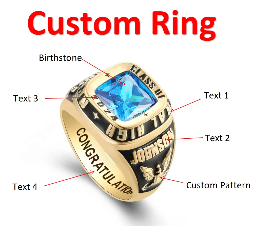 

Индивидуальное памятное кольцо на выпускной, ювелирное изделие на выпускной, подарок на выпускной, подарок на выпускной парню и подруге, индивидуальный дизайн