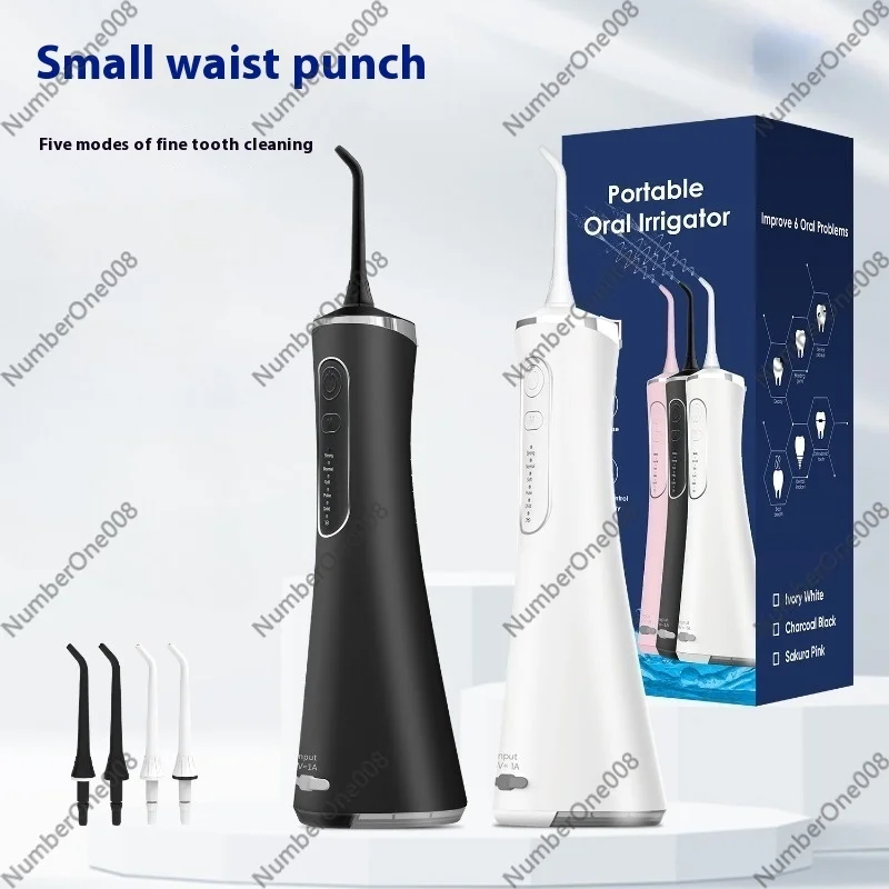 Portable Electric Water Flosser Cordless Oral Irrigator USB Rechargeable Teeth Cleaner for Home Travel