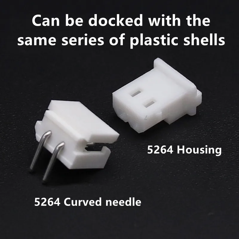 10/20 مجموعات مجموعة 5264 2.54 2.5 مللي متر الملعب أنثى الإسكان + مستقيم/إبرة منحنية + محطة 2P ~ 12Pin 5268 ل PCB سلك إلى مجلس موصل #3