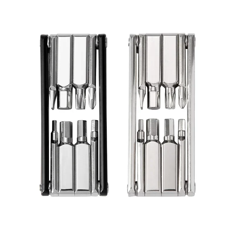 Key Tools Multifunctional Bicycle Hex Parts Portable Mini End Foldable Repair Screwdriver Box Set Wrench
