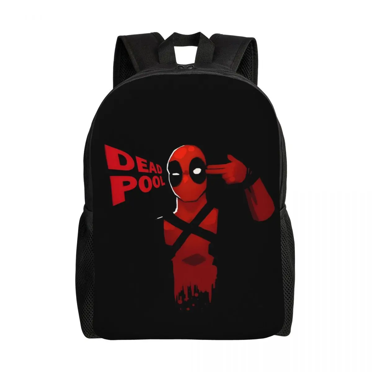 

Custom Deadpool Backpacks for Women Men Waterproof College School Superhuman Bag Print Bookbag
