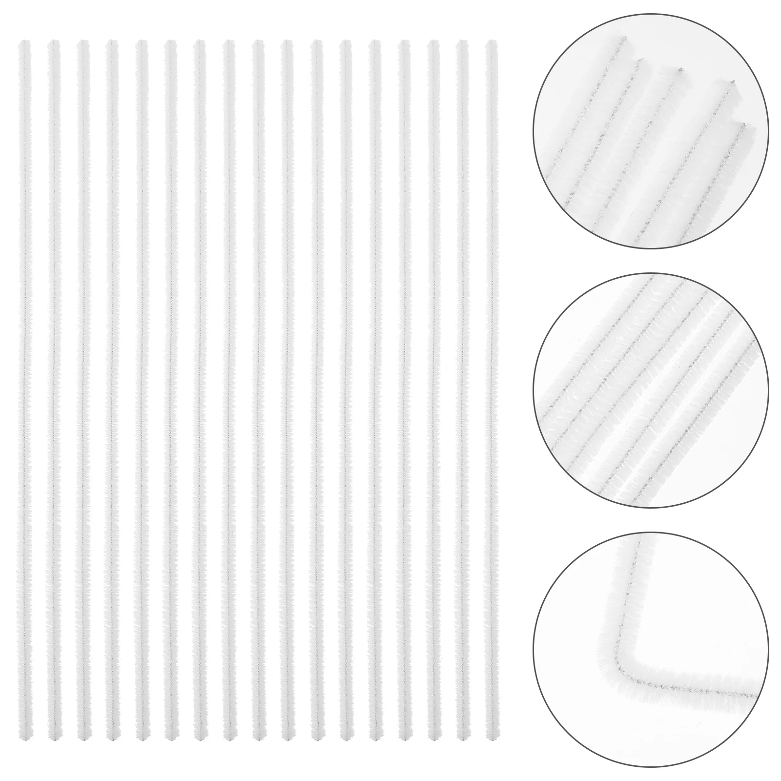 

300pcs Twist Bar Handmade Stick Chenille Stem Lollipop Sticks Crafts Twisted Bright Flexible Rod Educational